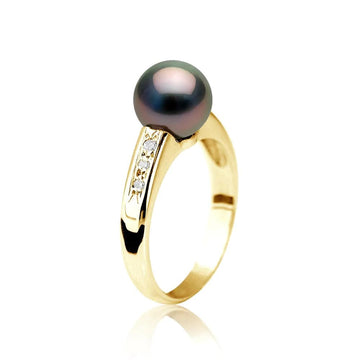 Bague Diamant et Perle de Tahiti