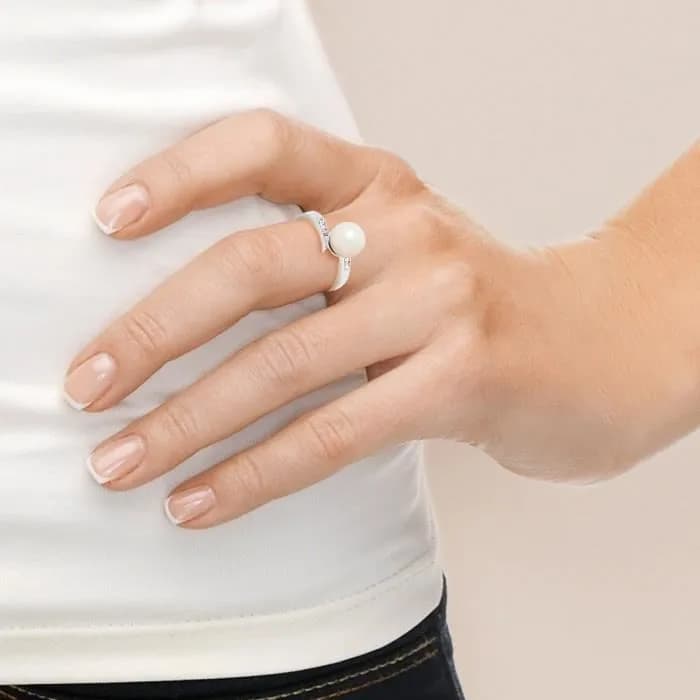 Bague avec Perle de Culture